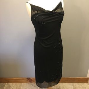 Shelli Segal Sheer Slip Dress